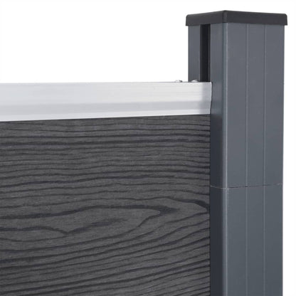 Schuttingpaneelset Hkc Grijs 353 x 186 cm