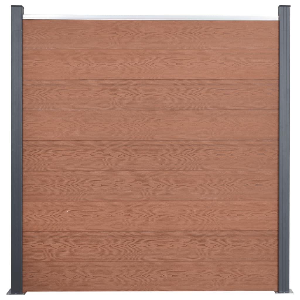 Schuttingpaneelset 699x186 cm HKC bruin 699 x 186 cm Bruin