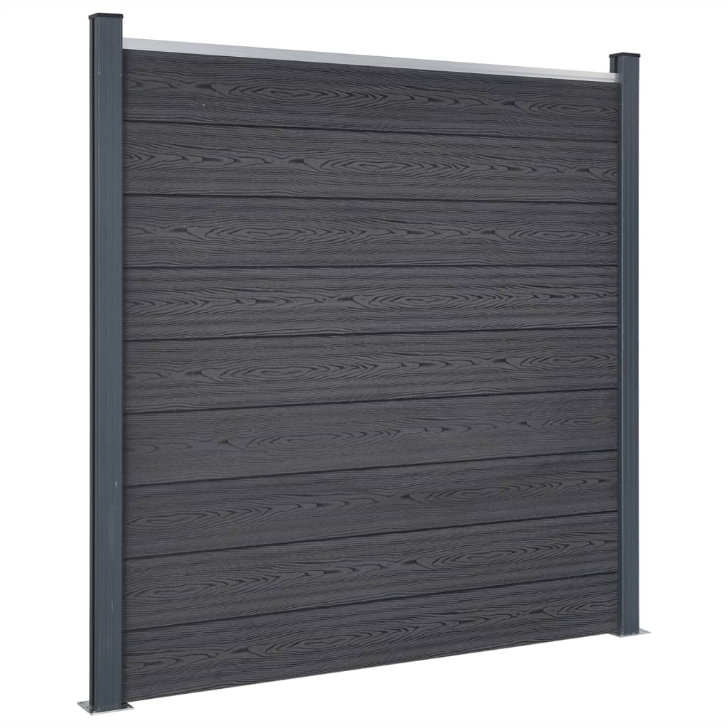 Schuttingpaneelset Hkc Grijs 699 x 186 cm