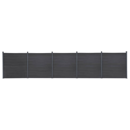 Schuttingpaneelset Hkc Grijs 872 x 186 cm