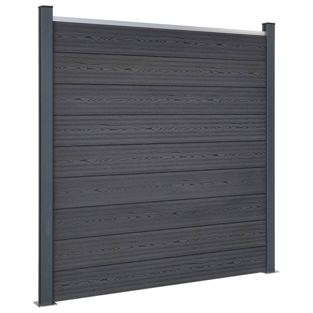 Schuttingpaneelset Hkc Grijs 872 x 186 cm