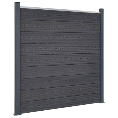 Schuttingpaneelset Hkc Grijs 872 x 186 cm