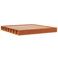 Bedframe zonder matras massief grenenhout wasbruin 200x200 cm