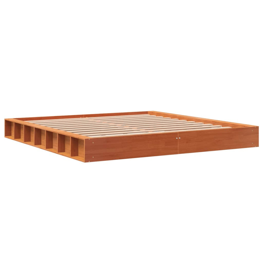 Bedframe Massief Grenenhout Wasbruin 180X200 Cm