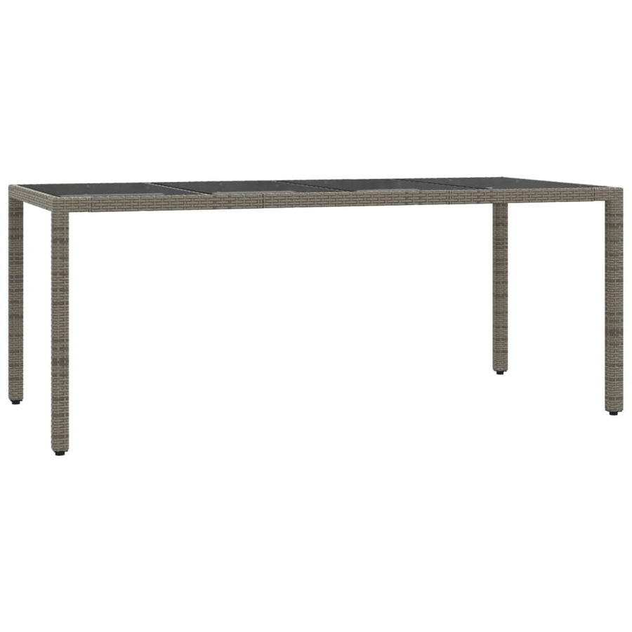 -Delige Tuinset Met Kussens Poly Rattan Grijs 190 cm tafellengte 7