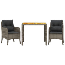 3-Delige Tuinset Met Kussens Poly Rattan 2