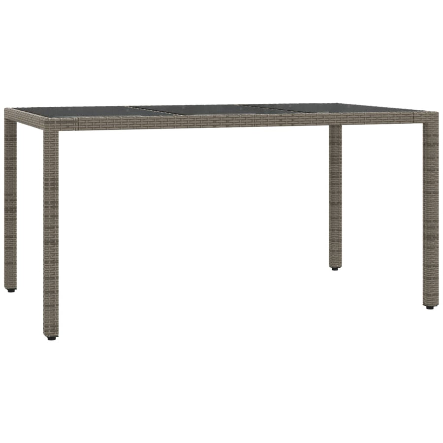 5-Delige Tuinset Met Kussens Poly Rattan Grijs