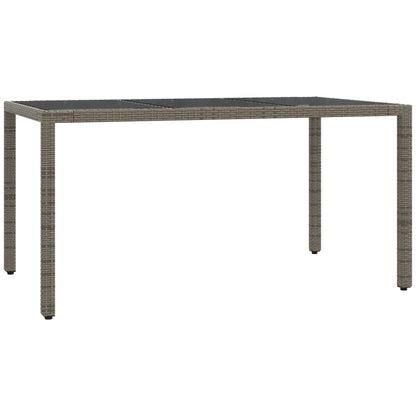 7-Delige Tuinset Met Kussens Poly Rattan Grijs