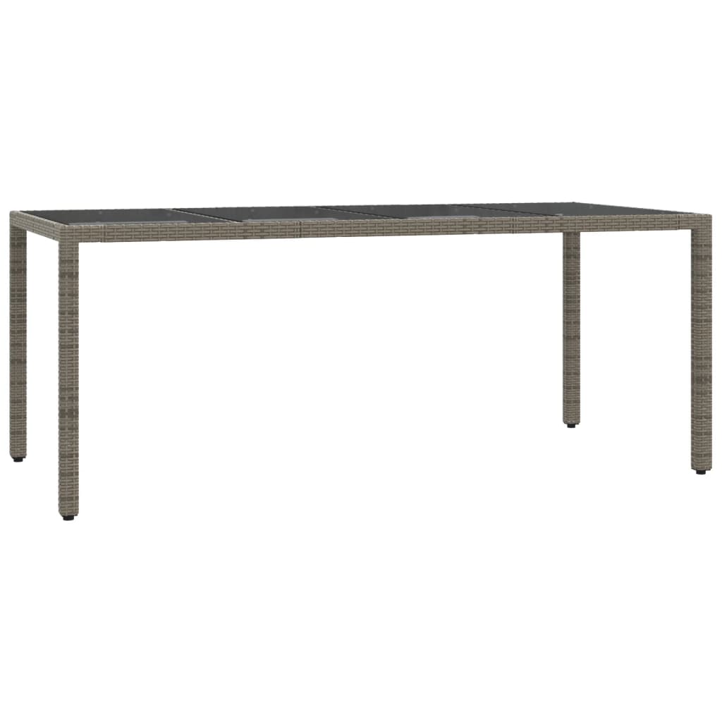7-Delige Tuinset Met Kussens Poly Rattan Grijs