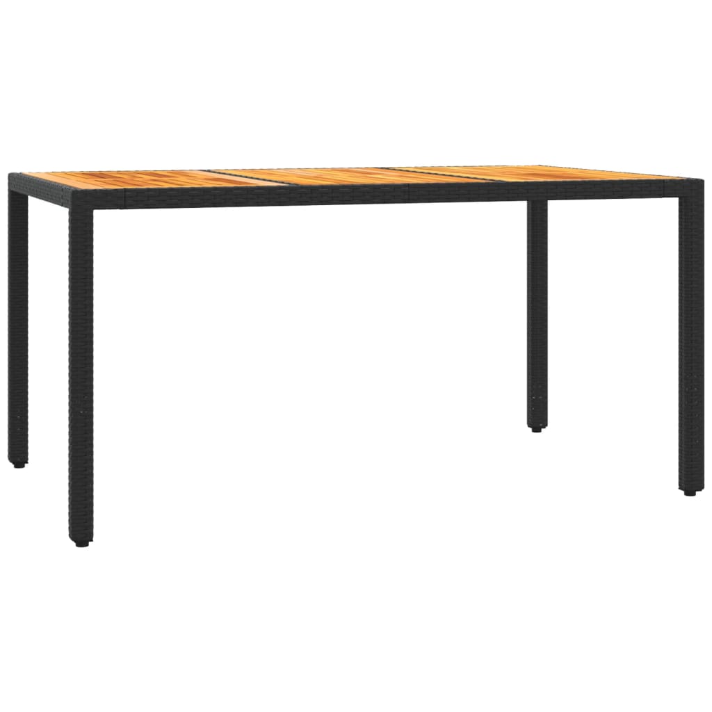 5-Delige Tuinset Met Kussens Poly Rattan Zwart