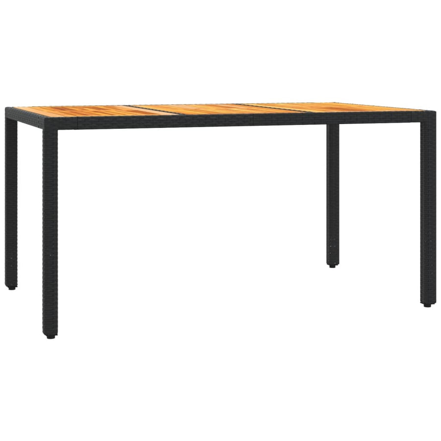 7-Delige Tuinset Met Kussens Poly Rattan Zwart