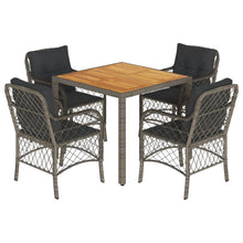5-Delige Tuinset Met Kussens Poly Rattan 4