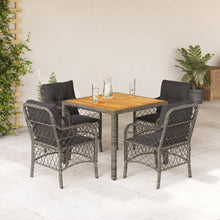 5-Delige Tuinset Met Kussens Poly Rattan 4