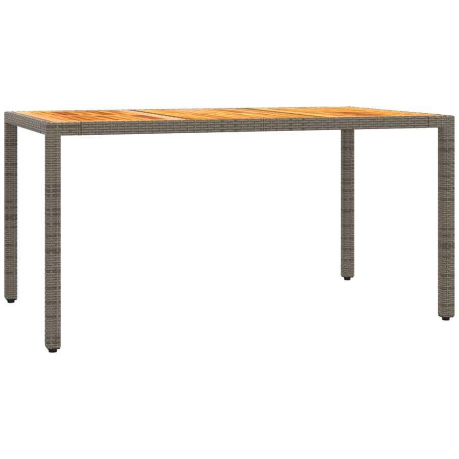 5-Delige Tuinset Met Kussens Poly Rattan Grijs