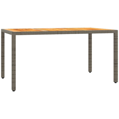 7-Delige Tuinset Met Kussens Poly Rattan Grijs