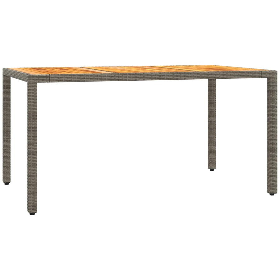 7-Delige Tuinset Met Kussens Poly Rattan Grijs