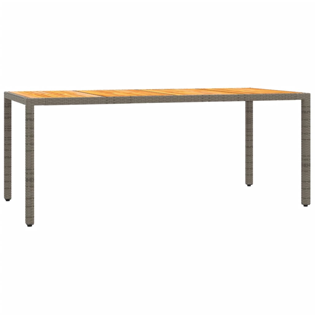 7-Delige Tuinset Met Kussens Poly Rattan Grijs