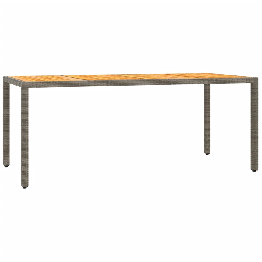 7-Delige Tuinset Met Kussens Poly Rattan Grijs