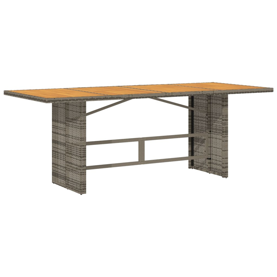 -Delige Tuinset Met Kussens Poly Rattan Grijs Zonder voetensteun 9