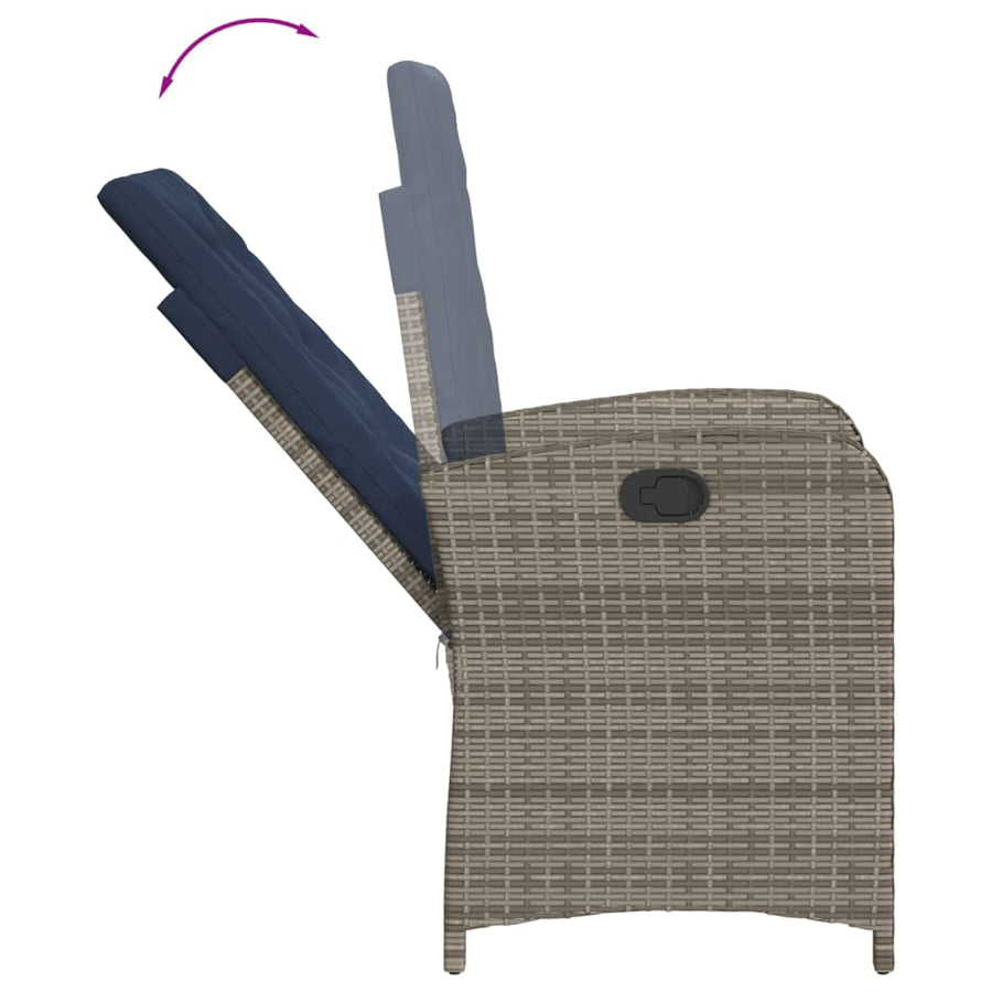 7-Delige Tuinset Met Kussens Poly Rattan 6 beige en crèmekleurig
