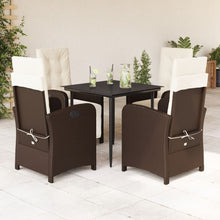 5-Delige Tuinset Met Kussens Poly Rattan Bruin
