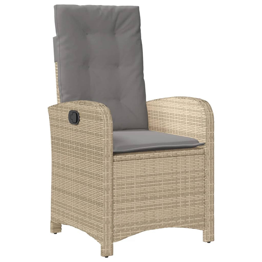 7-Delige Tuinset Met Kussens Poly Rattan Gemengd Beige 6 200 cm tafellengte