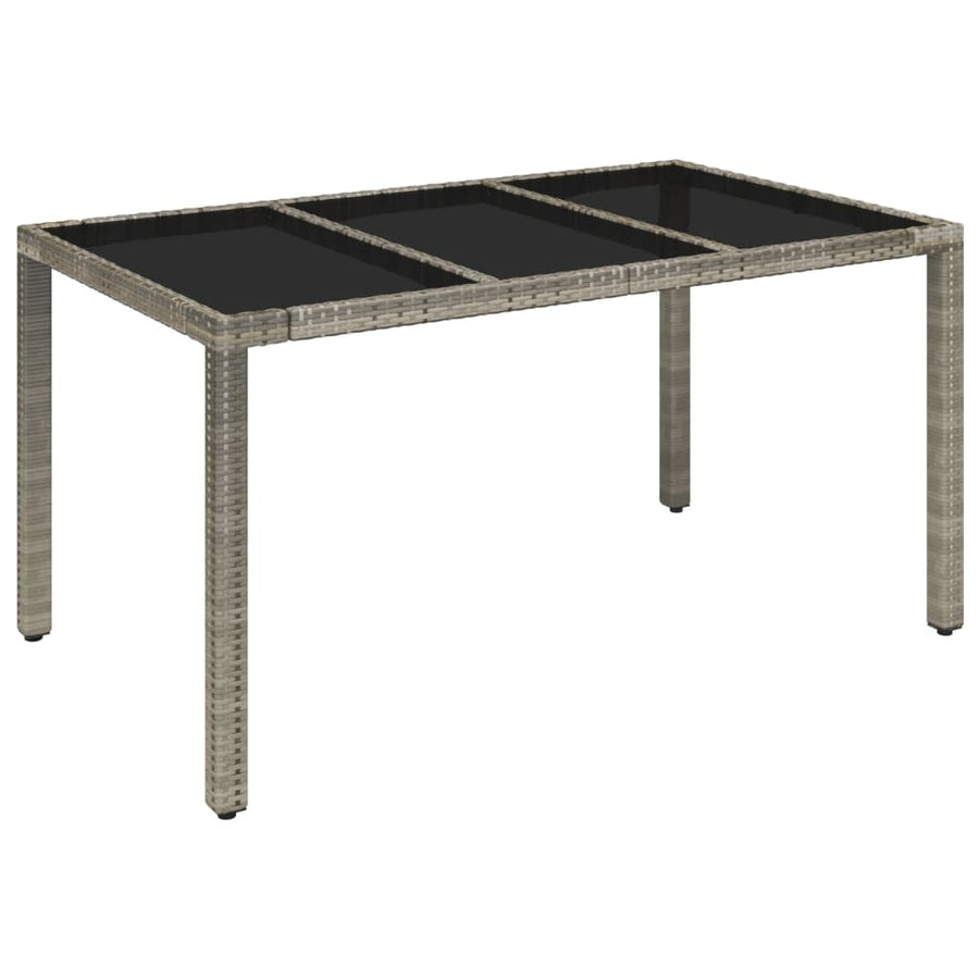 5-Delige Tuinset Met Kussens Poly Rattan Grijs