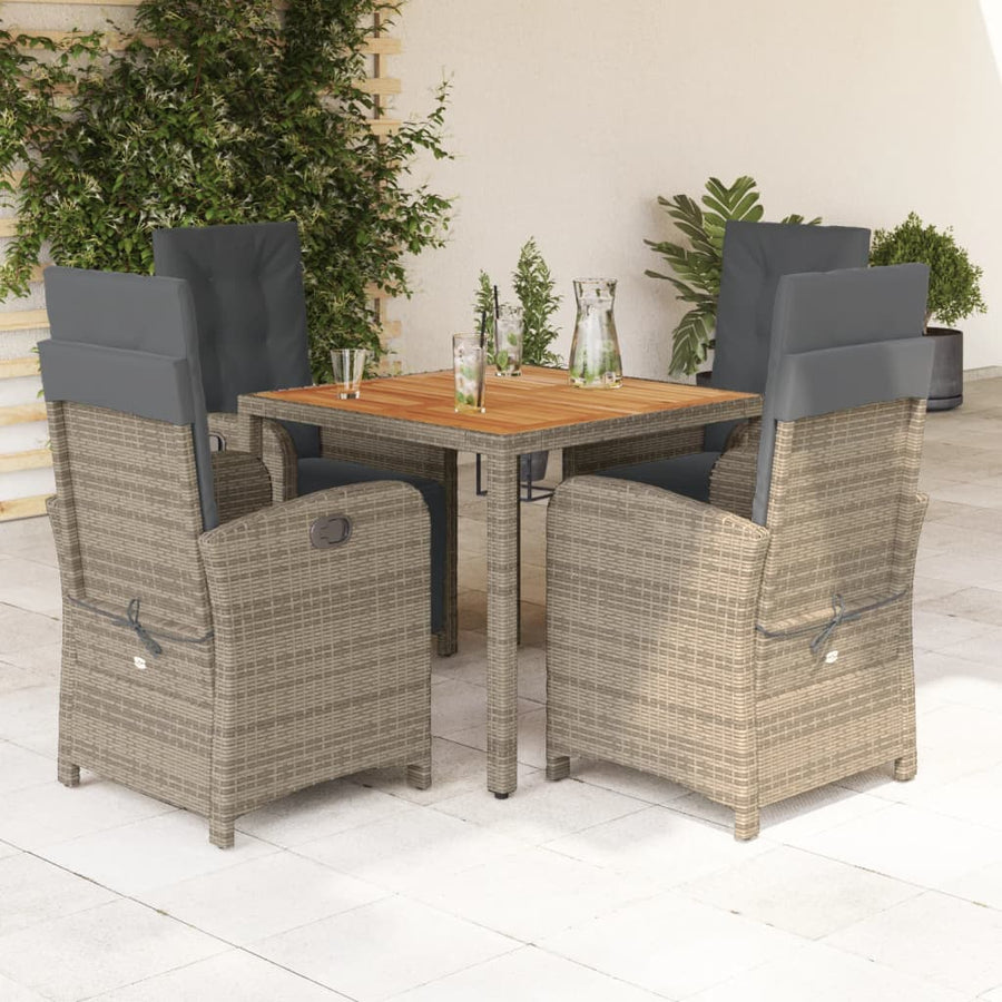 5-Delige Tuinset Met Kussens Poly Rattan 4