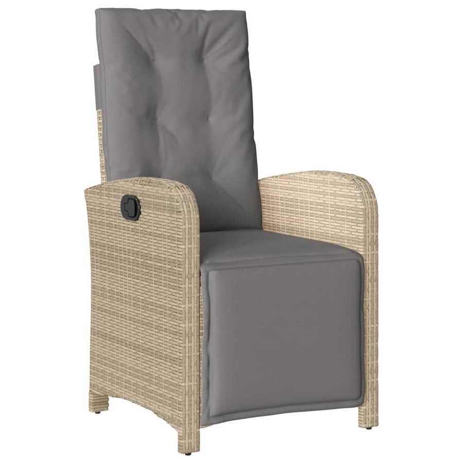 5-Delige Tuinset Met Kussens Poly Rattan Beige