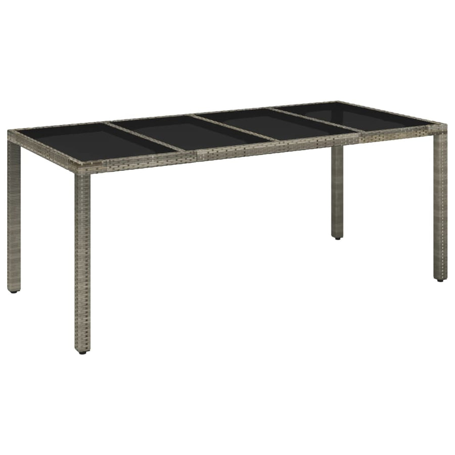 9-Delige Tuinset Met Kussens Poly Rattan Grijs