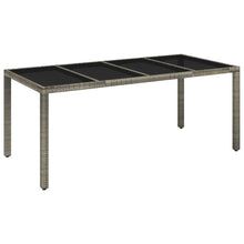 9-Delige Tuinset Met Kussens Poly Rattan Grijs
