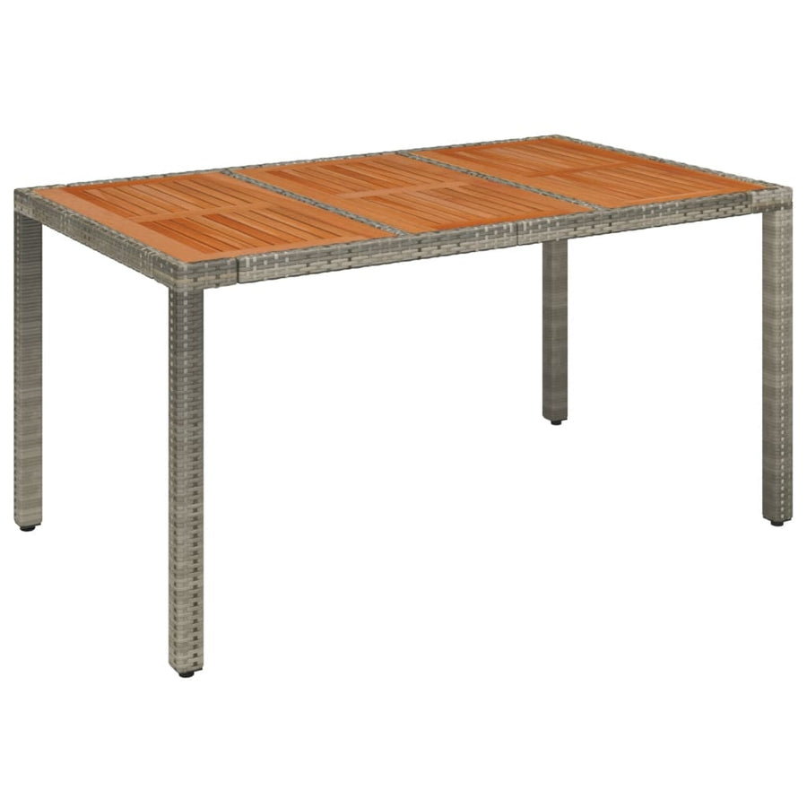 7-Delige Tuinset Met Kussens Poly Rattan Grijs