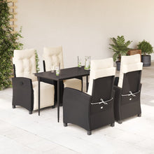 Tuinset Met Kussens Poly Rattan Zwart 5