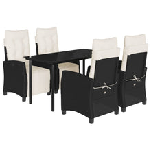5-Delige Tuinset Met Kussens Poly Rattan Zwart 4