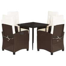 5-Delige Tuinset Met Kussens Poly Rattan Bruin 4