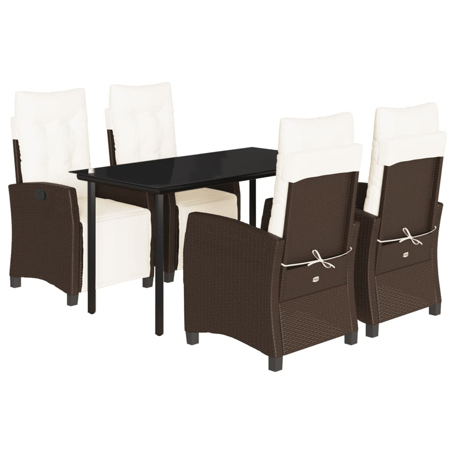 Tuinset Met Kussens Poly Rattan Bruin 5