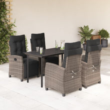 Tuinset Met Kussens Poly Rattan Grijs 5