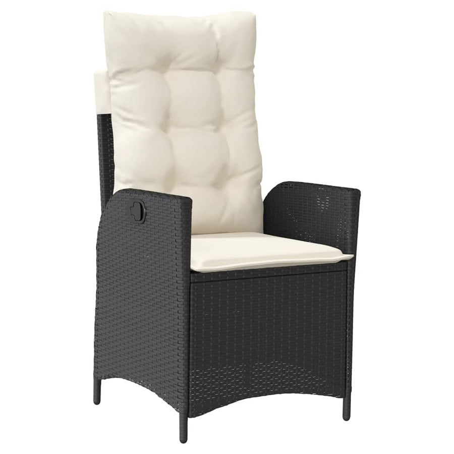 9-Delige Tuinset Poly Rattan 8 Zwart en crème