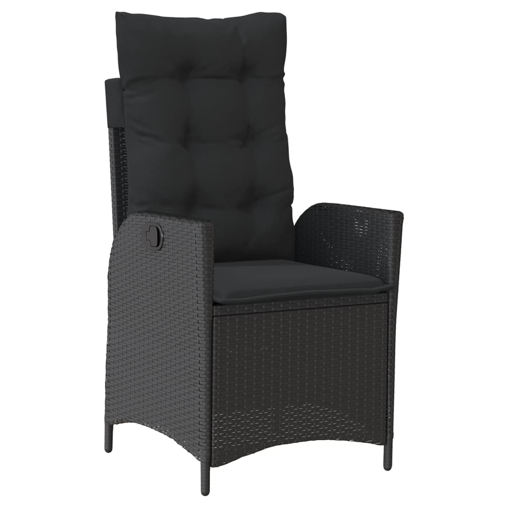 7-Delige Tuinset Met Kussens Poly Rattan 6 Zwart