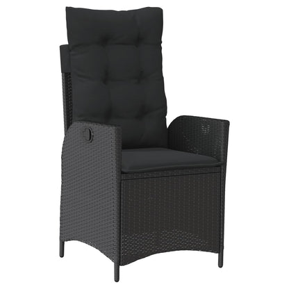 9-Delige Tuinset Poly Rattan 8 Zwart