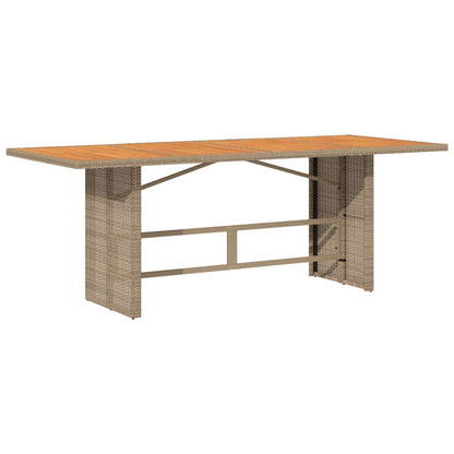 9-Delige Tuinset Met Kussens Poly Rattan 8 Gemengd beige