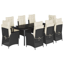 Tuinset Poly Rattan Zwart En Crème 9 200 x 100 x 74 cm
