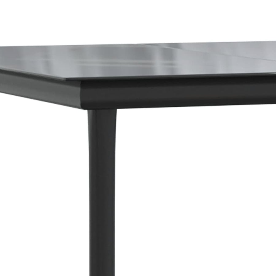 5-Delige Tuinset Met Kussens Poly Rattan Zwart 4 140 x 70 x 74 cm