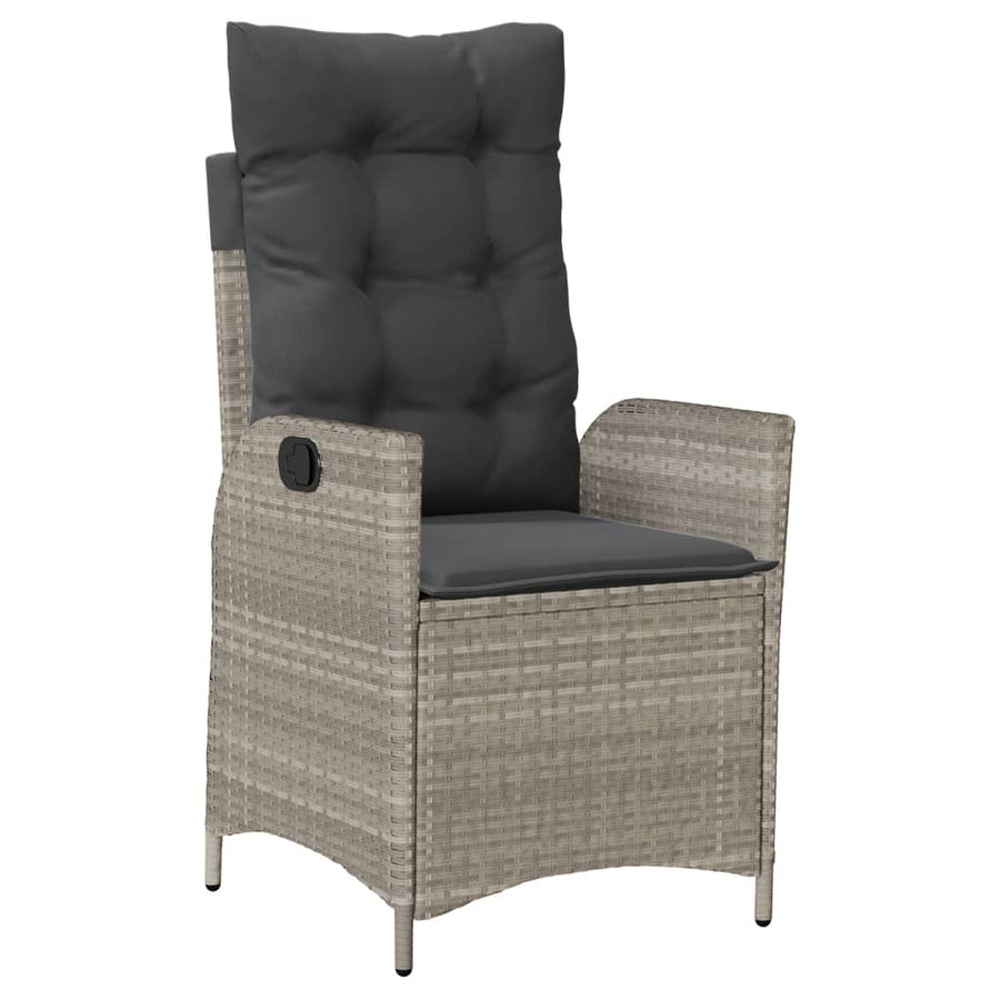 7-Delige Tuinset Met Kussens Poly Rattan Grijs Sonoma Eiken