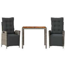 3-Delige Tuinset Met Kussens Poly Rattan 2