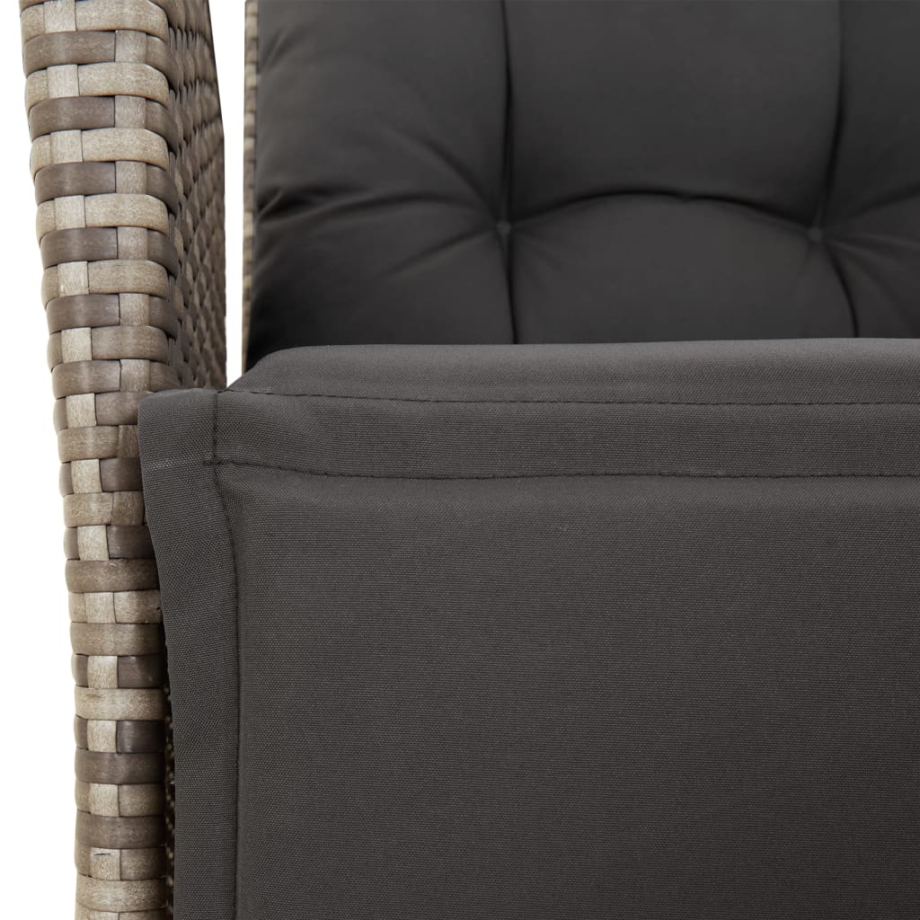 3-Delige Tuinset Met Kussens Poly Rattan 2