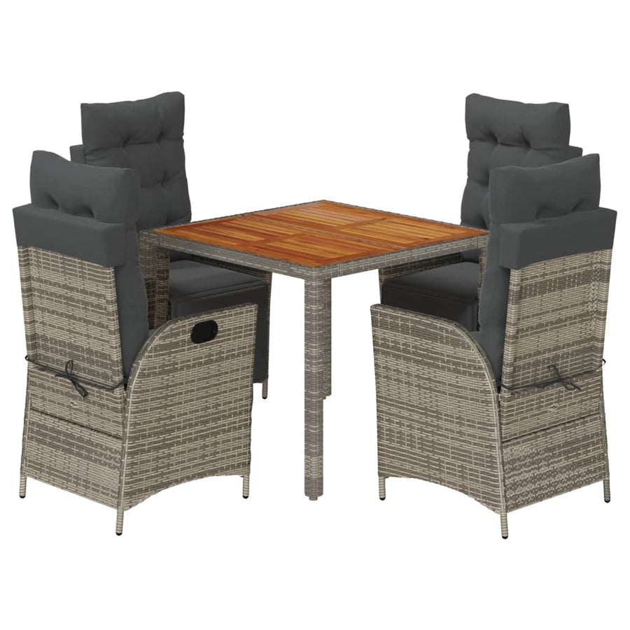 5-Delige Tuinset Met Kussens Poly Rattan 4