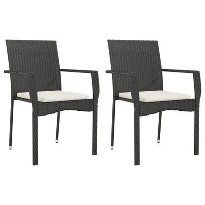 9-Delige Tuinset Poly Rattan 8 Nee Zwart