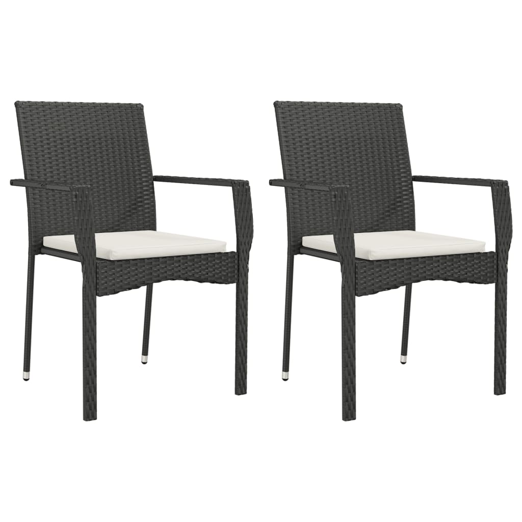 9-Delige Tuinset Poly Rattan 8 Nee Zwart