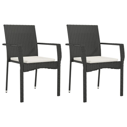 9-Delige Tuinset Poly Rattan 8 Nee Zwart